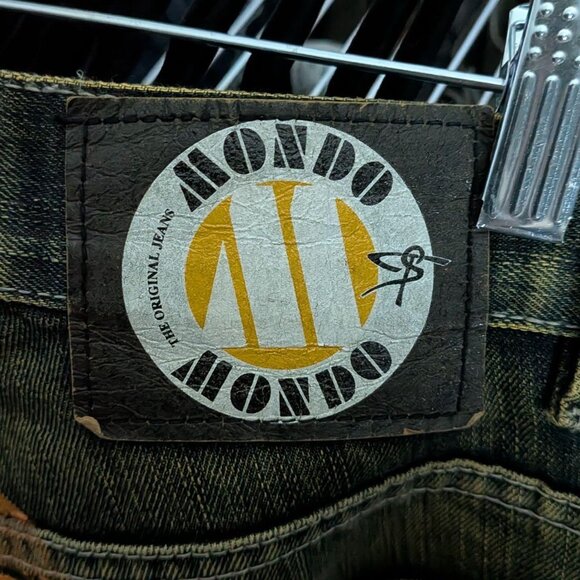 JAPANESE BRAND Ossa Mondo selvedge sand-washed flared jeans - Picture 6 of 8